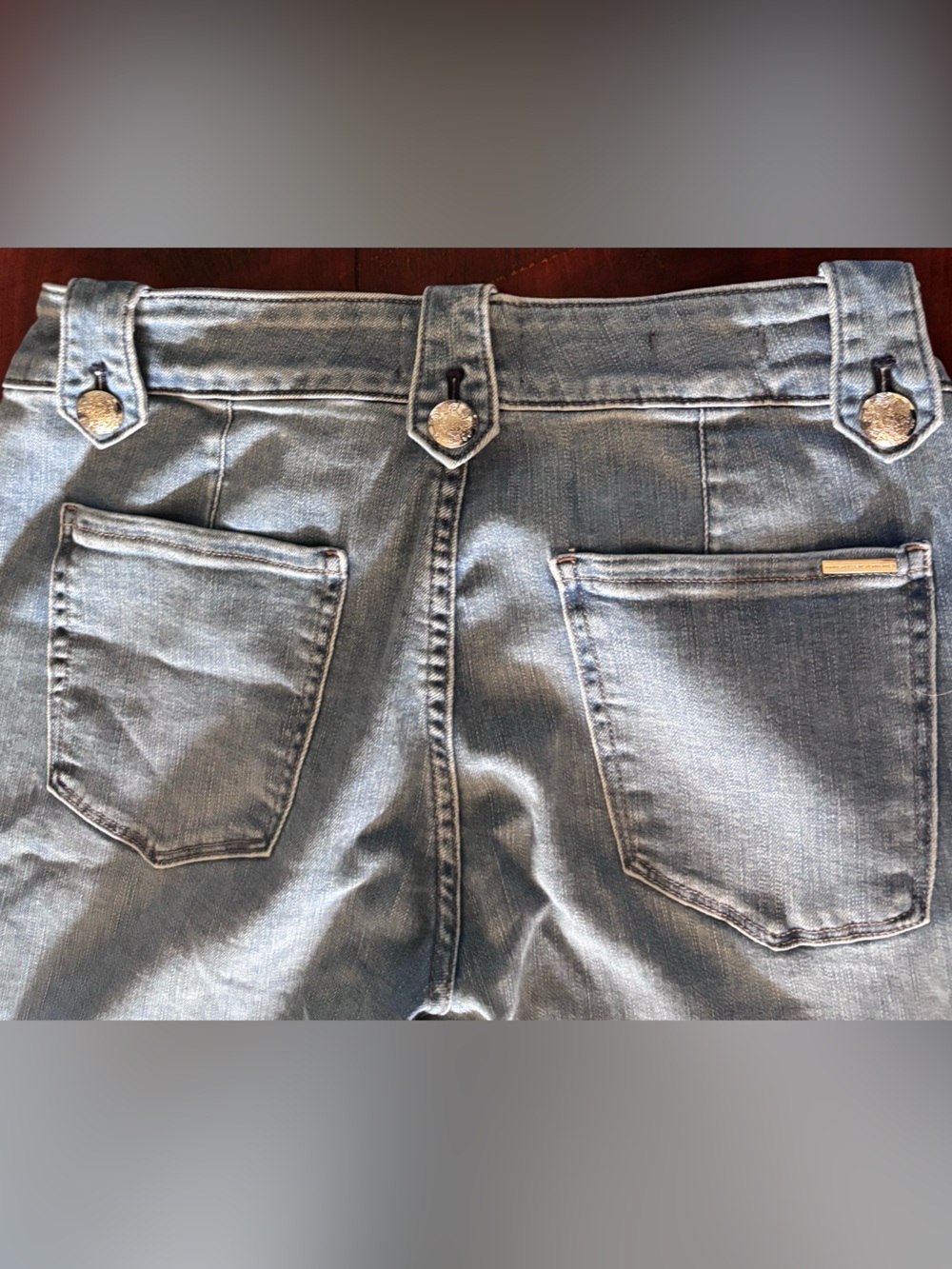 White House Black Market Light Blue Straight-Leg Jeans - Picture 5 of 5
